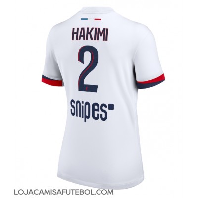Camisa de Futebol Paris Saint-Germain Achraf Hakimi #2 Equipamento Secundário Mulheres 2025-26 Manga Curta Camisa de Futebol Paris Saint-Germain Achraf Hakimi #2 Equipamento Secundário Mulheres 2025-26 Manga Curta